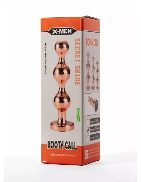 X-Men Secret Shine Booty Call Metal with Gem Gold M Fenékdugó Fenékdugók X-Men