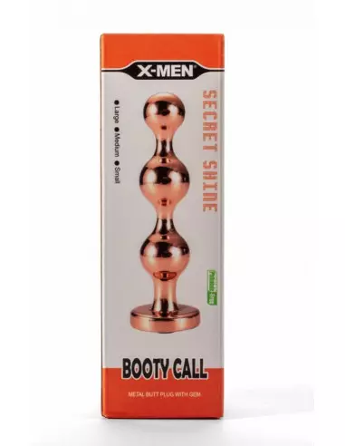 X-Men Secret Shine Booty Call Metal with Gem Gold M Fenékdugó Fenékdugók X-Men