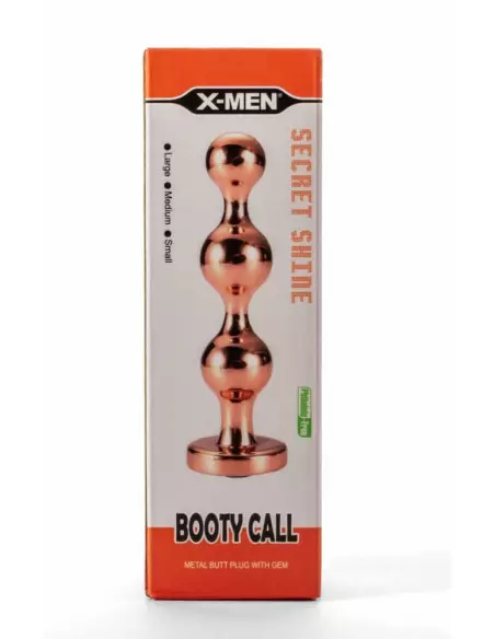 X-Men Secret Shine Booty Call Metal with Gem Gold M Fenékdugó Fenékdugók X-Men