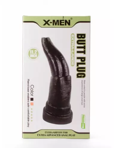 X-Men 11.2" Extra Large Black Fenékdugó Fenékdugók X-Men