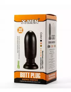 X-Men 7.87" Extra Girthy Black Fenékdugó Fenékdugók X-Men