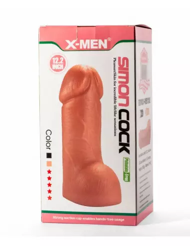 X-Men Simon 12.2" Cock Flesh Dildó Dongok - Dildók X-Men