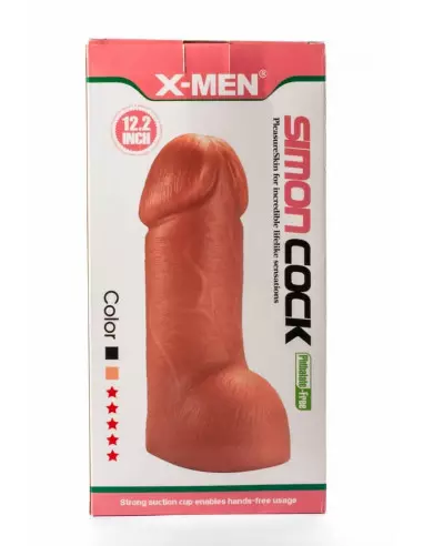 X-Men Simon 12.2" Cock Flesh Dildó Dongok - Dildók X-Men