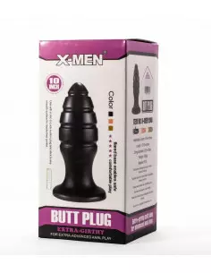 X-Men 10" Extra Girthy Black VIII Fenékdugó Fenékdugók X-Men