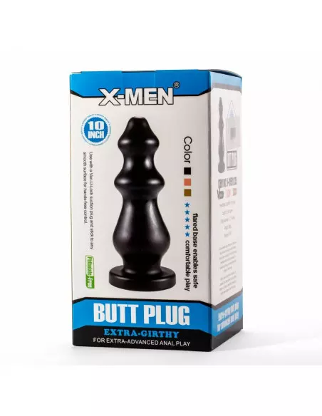 X-Men 10" Extra Girthy Black VI Fenékdugó Fenékdugók X-Men