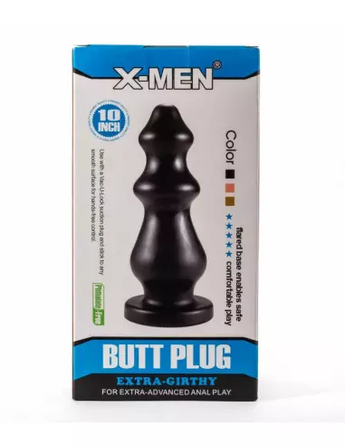 X-Men 10" Extra Girthy Black VI Fenékdugó Fenékdugók X-Men