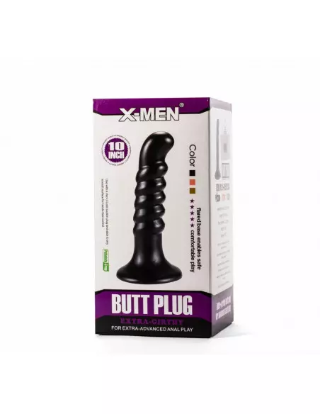 X-Men 10" Extra Girthy Black IV Fenékdugó Fenékdugók X-Men