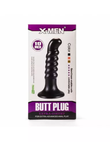 X-Men 10" Extra Girthy Black IV Fenékdugó Fenékdugók X-Men