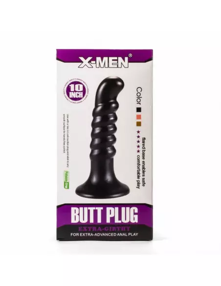 X-Men 10" Extra Girthy Black IV Fenékdugó Fenékdugók X-Men X-Men 10" Extra Girthy Black IV Fenékdugó Fenékdugók X-Men
