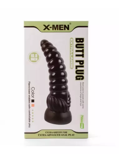 X-Men 10.9" Extra Large Black Fenékdugó 1 Fenékdugók X-Men