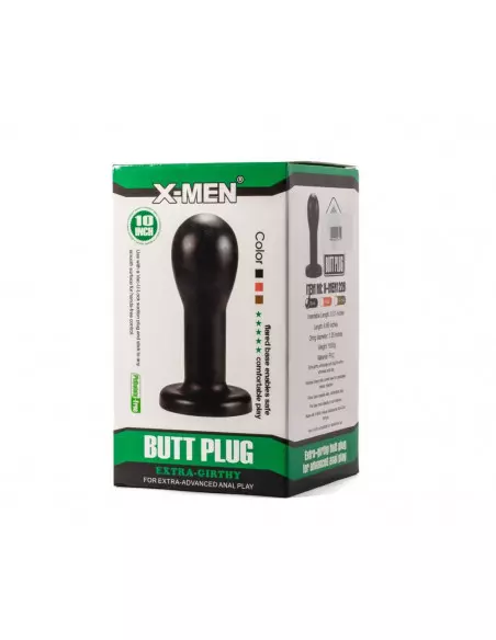 X-Men 8.86 Extra Girthy Black Fenékdugó Fenékdugók X-Men