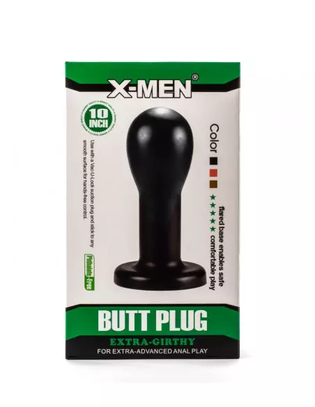 X-Men 8.86 Extra Girthy Black Fenékdugó Fenékdugók X-Men X-Men 8.86 Extra Girthy Black Fenékdugó Fenékdugók X-Men