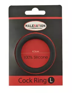 Malesation Silicone Black L Péniszgyűrű Péniszgyűrűk - Mandzsetták Malesation