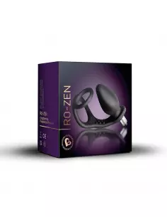 Ro-Zen Black 7 Speed Pet Péniszgyűrű Péniszgyűrűk - Mandzsetták Rocks-Off