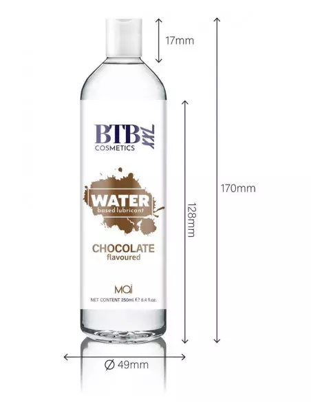 BTB Vízbázisú Csoki Ízesítésű Síkosító 250ML Vízbázisú síkosítók BTB Cosmetics BTB Vízbázisú Csoki Ízesítésű Síkosító 250ML Vízbázisú síkosítók BTB Cosmetics