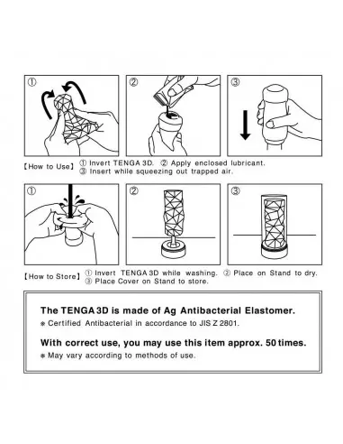 3D Zen Maszturbátor Férfi maszturbátorok Tenga