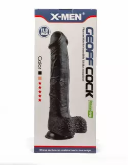 X-MEN Geoff 11.9" Cock Black Dildó Dongok - Dildók X-Men