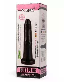 X-MEN 10.24" Extra Girthy Black Fenékdugó Fenékdugók X-Men