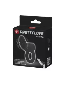 Pretty Love Cobra Black Péniszgyűrű Péniszgyűrűk - Mandzsetták Pretty Love