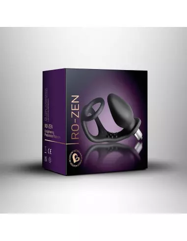 Ro-Zen Black 7 Speed Pet Péniszgyűrű Péniszgyűrűk - Mandzsetták Rocks-Off