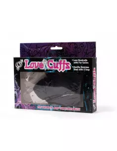 Love Cuffs Black Plush Bilincs Bilincsek - Kötözők Seven Creations