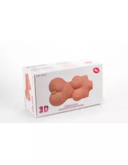 Double Hole 3D IV Maszturbátor Férfi maszturbátorok Mistress 2