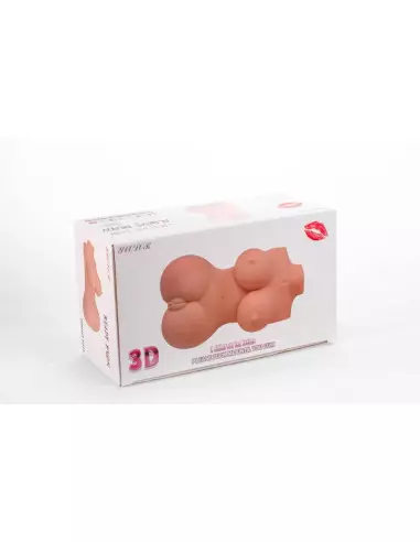 Double Hole 3D IV Maszturbátor Férfi maszturbátorok Mistress