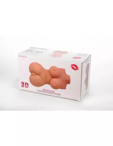 Double Hole 3D IV Maszturbátor Férfi maszturbátorok Mistress