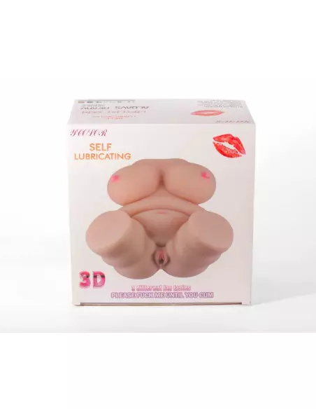Double Hole 3D V Maszturbátor Férfi maszturbátorok Mistress