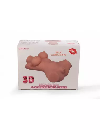 Double Hole 3D II Maszturbátor Férfi maszturbátorok Mistress