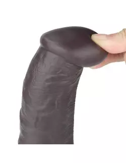 10'' Dual Layered Silicone Rotator Brown Vibrátor Realisztikus vibrátorok Lovetoy 2