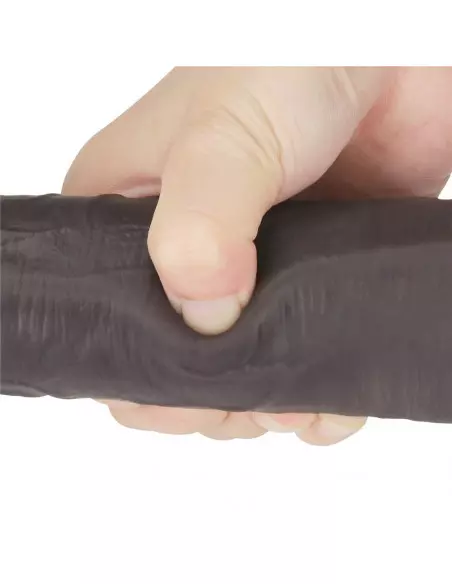 10'' Dual Layered Silicone Rotator Brown Vibrátor Realisztikus vibrátorok Lovetoy