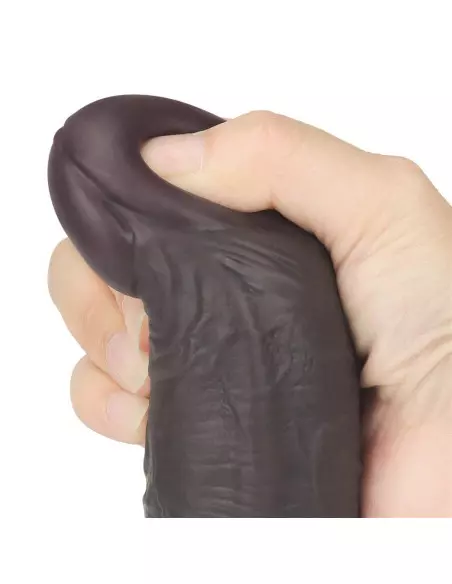 10'' Dual Layered Silicone Rotator Brown Vibrátor Realisztikus vibrátorok Lovetoy