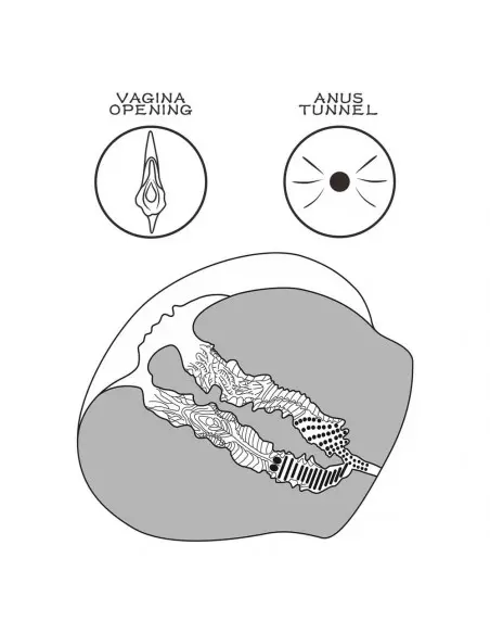 Streetgirl's 12 Black Maszturbátor Férfi maszturbátorok Lovetoy