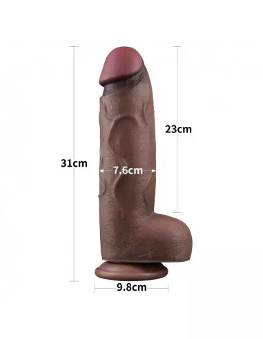 12'' Dual Layered Silicone Cock XXL Dildó Dongok - Dildók Lovetoy