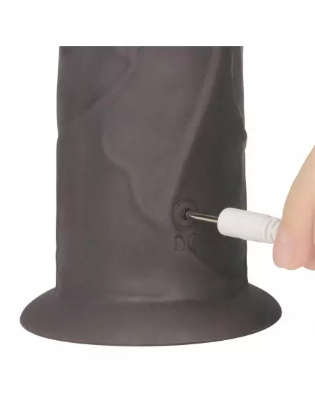 9'' Dual Layered Silicone Rotator Brown Vibrátor Realisztikus vibrátorok Lovetoy