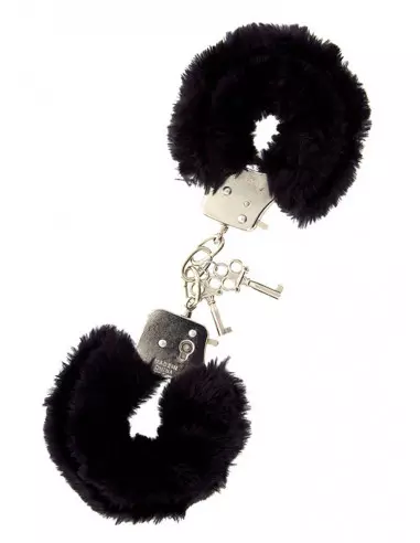 Metal Handcuff With Plush Black Bilincs Bilincsek - Kötözők Nmc
