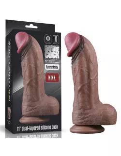 11'' Dual Layered Silicone Cock XXL Dildó Dongok - Dildók Lovetoy