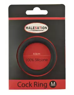 Malesation Silicone Black M Péniszgyűrű Péniszgyűrűk - Mandzsetták Malesation