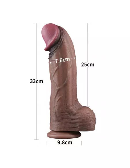 13'' Dual Layered Silicone Cock XXL Dildó Dongok - Dildók Lovetoy