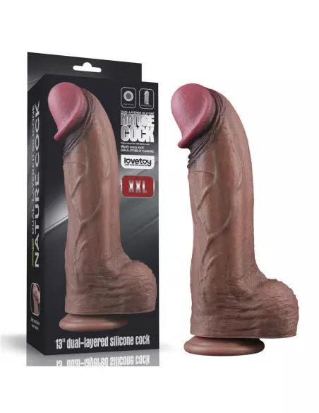 13'' Dual Layered Silicone Cock XXL Dildó Dongok - Dildók Lovetoy