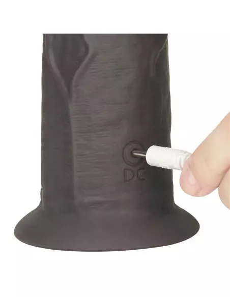 8'' Dual Layered Silicone Rotator Brown Vibrátor Realisztikus vibrátorok Lovetoy