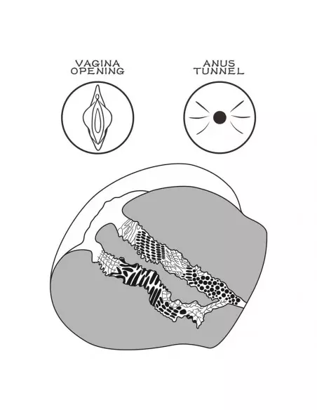 Streetgirl's 11 Black Maszturbátor Férfi maszturbátorok Lovetoy