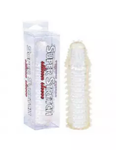 Super Stretch Transparent Silicone Sleeve Péniszköpeny Péniszköpenyek - Hosszabítók Seven Creations