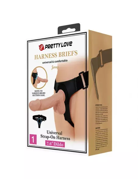 Pretty Love Jerry Harness Briefs Felcsatolható Dildó Felcsatolható eszközök Pretty Love