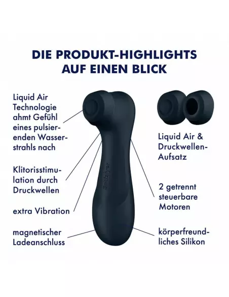 Pro 2 Generation 3 with Liquid Air Black Csiklóizgató Csiklóizgatók Satisfyer