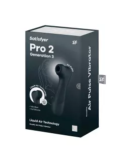 Pro 2 Generation 3 with Liquid Air Black Csiklóizgató Csiklóizgatók Satisfyer