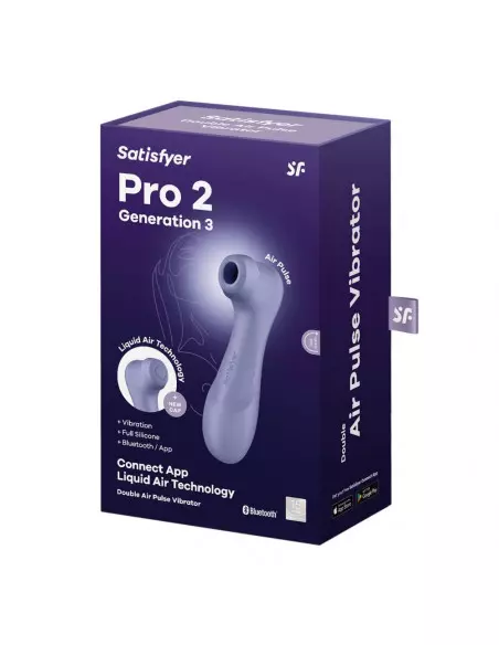 Pro 2 Generation 3 with Liquid Air Lilac Okos Csiklóizgató Okos vibrátorok Satisfyer