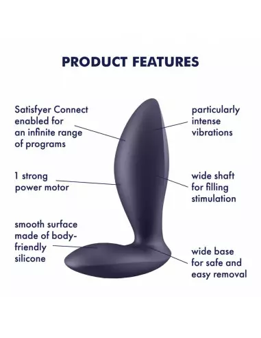 Power Plug Okos Fenékdugó Okos vibrátorok Satisfyer