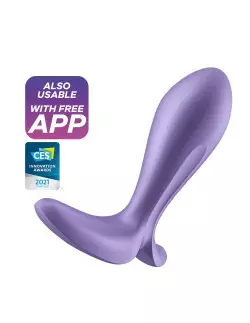 Intensity Plug Purple Okos Fenékdugó Okos vibrátorok Satisfyer 2